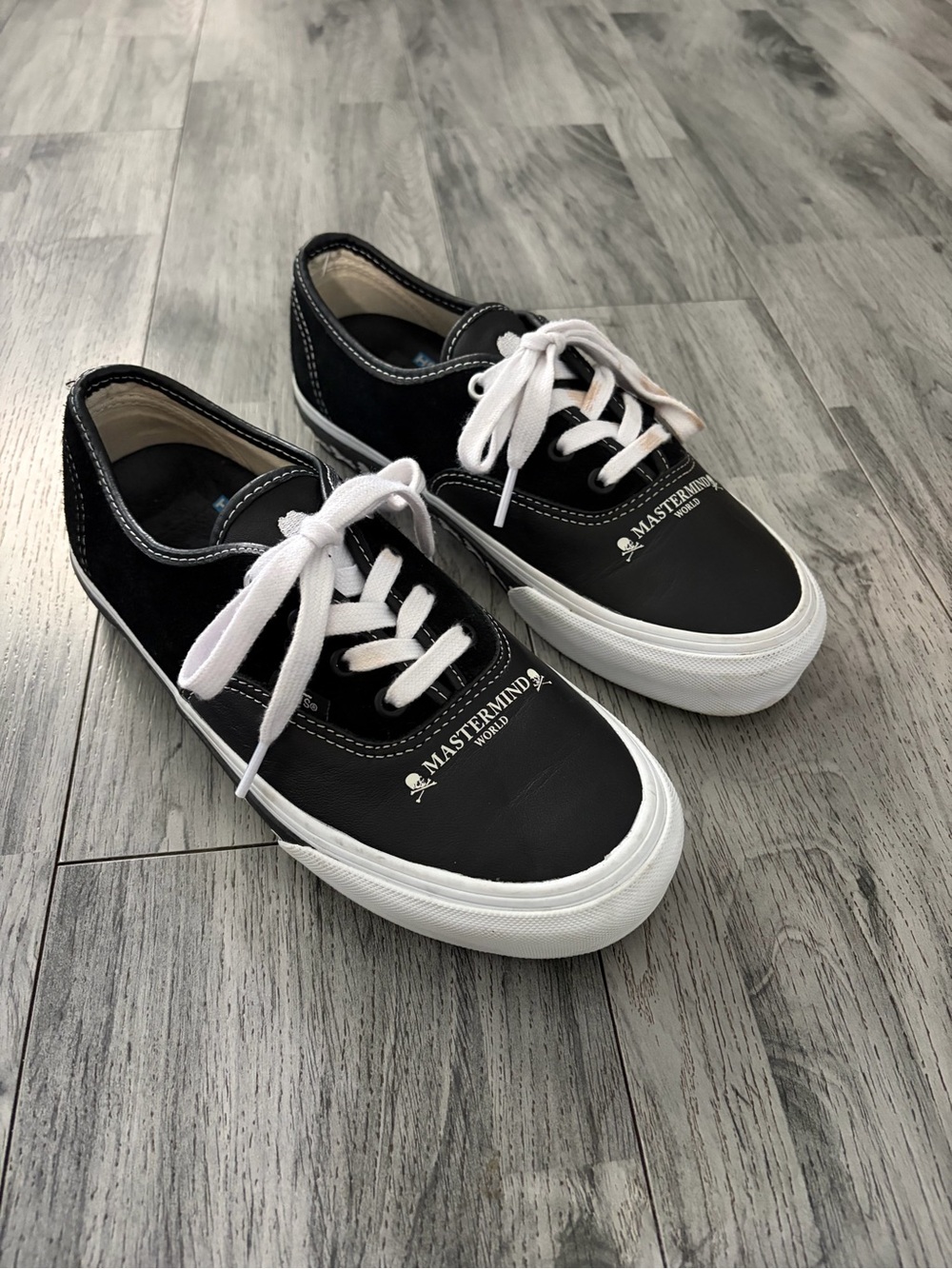 Vans x Mastermind World Vault Japan Black & White Low-Top Sneakers